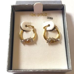 10k Gold Dolphin Hoops